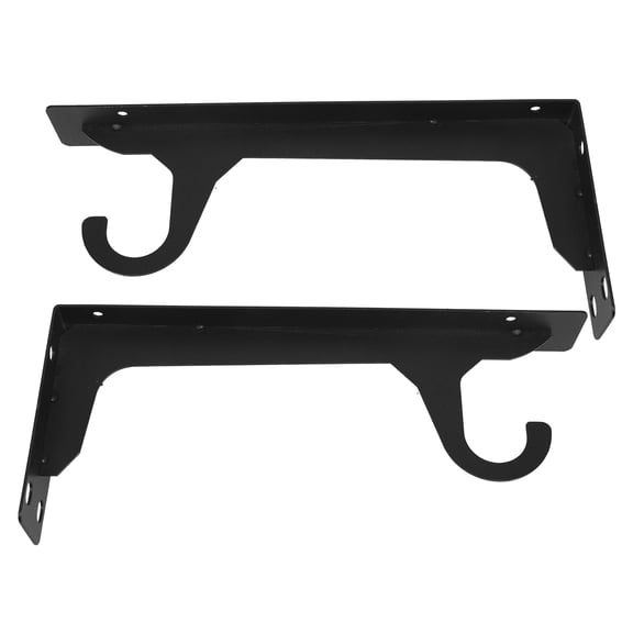 RENACLIPY 2-Pack Heavy Duty Wall Mount Closet Rod Brackets for Clothes Rail, Storage Organizer Hardware