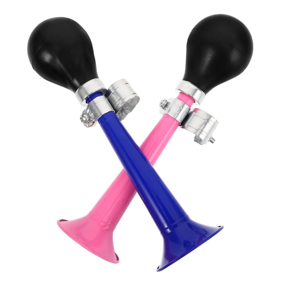 RENACLIPY 2-Pack Metal Plated Loud Air Horn for Mountain Bikes and , Bike Handle Horn Accessory