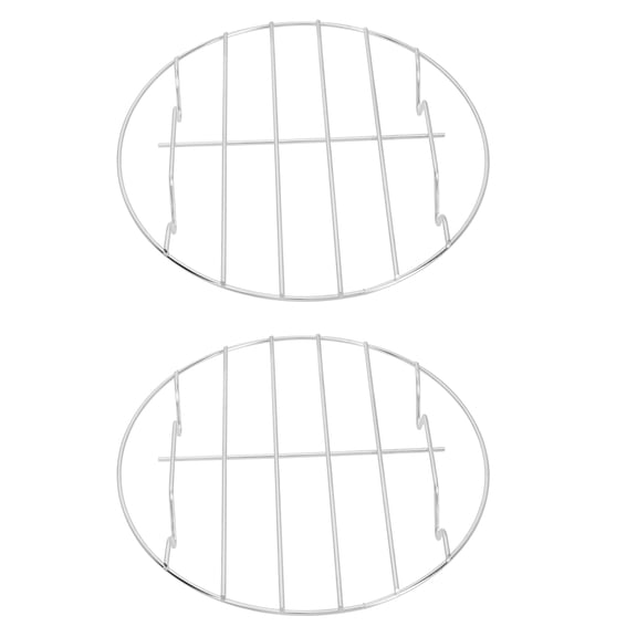 RENACLIPY 2Pcs Household Stainless Steel Steaming Stand Multi Purpose Kitchen Steamer Rack