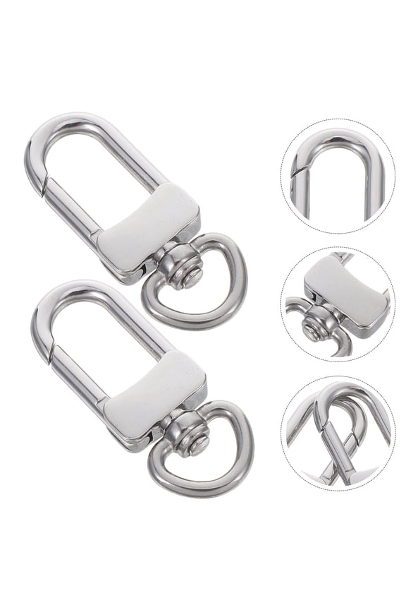 2-Pack Quick Release Keychain Swivel Hooks, Key Holders for Organizing Keys, Outdoor Gear, and Daily Use