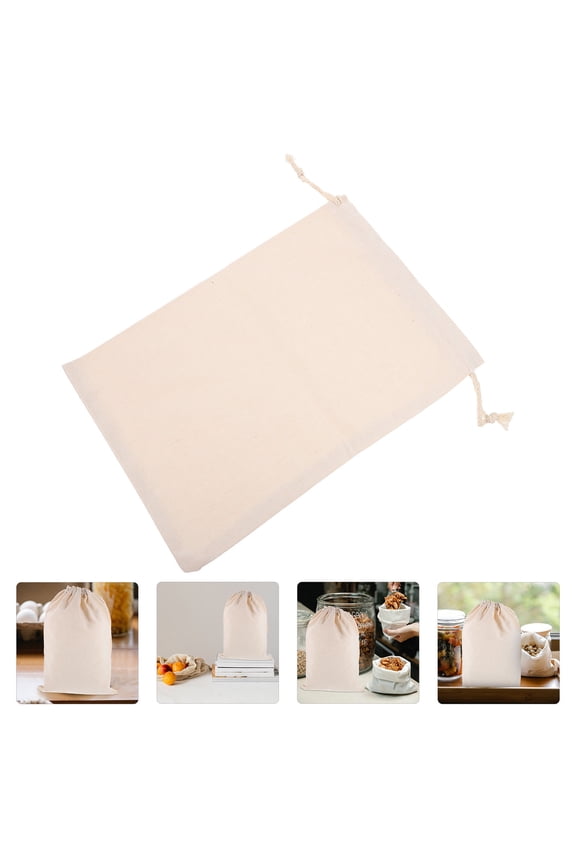 2-Pack Reusable Kitchen Storage Drawstring Bags for Potatoes, Vegetables, and Convenient Food Storage