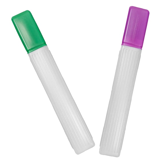 RENACLIPY 2-Pack Knitting and Crochet Needle Cases Plastic Storage Box Assorted Colors for Craft Projects