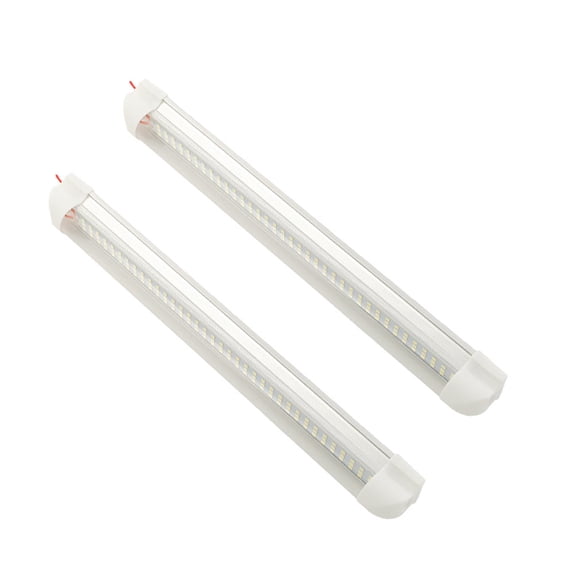 RENACLIPY 2Pcs LED Lamp Strip White Interior Vehicle Lighting Bar Low Heat Generation