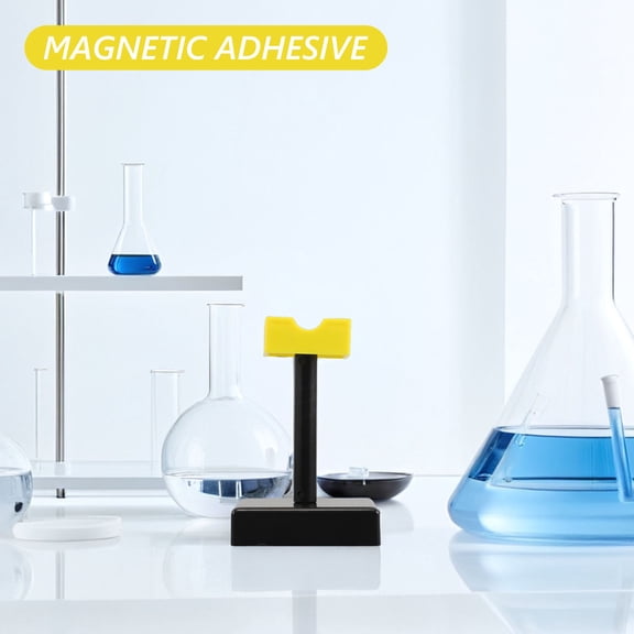 RENACLIPY 2Pcs Laboratory Demonstration Platform Black Plastic with Magnetic Adhesive Tests Classroom Lab