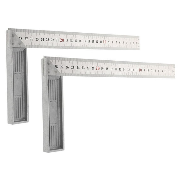 RENACLIPY 2-Pack Large Carpenter Square Measuring Tool for Accurate Carpentry Angle and Layout Measurement