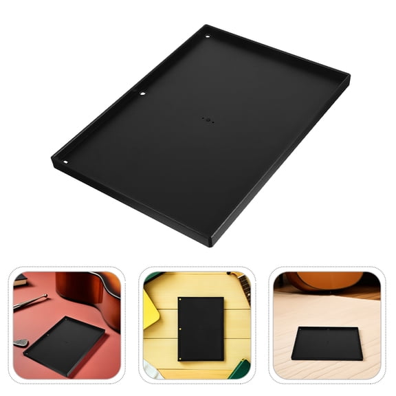 RENACLIPY 2-Pack Lightweight Black Projector Tray for Tripod Stand Compatible with Laptops Tablets and Video Devices