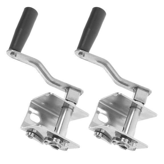 RENACLIPY 2Pcs Metal Badminton Stringing Tool Silver Hand Crank Design For Outdoor Sports Equipment