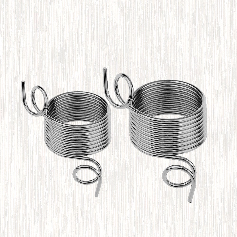 RENACLIPY 2Pcs Finger Spring Guide Metal Ring for Knitting Wool Tension ...