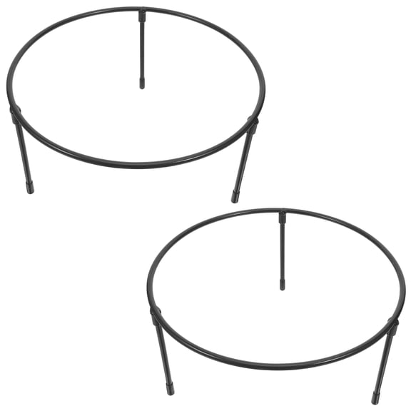 RENACLIPY 2Pcs Metal Pizza Stand with Bottom Ventilation for Pizza Pan Display in Home and Restaurant