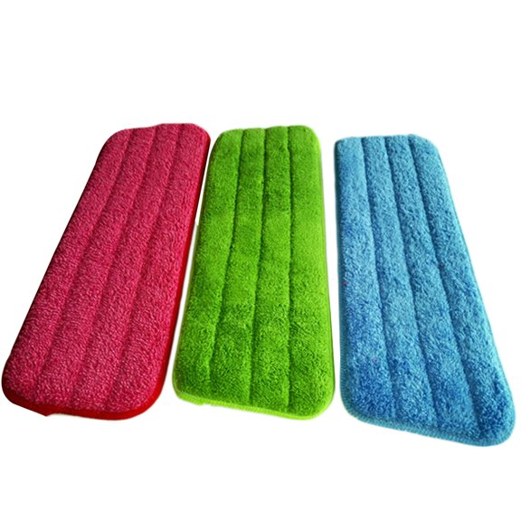 RENACLIPY 2Pcs Red Microfiber Mop Head Covers Easy to Replace for Effective Cleaning of Hard and Smooth Floors