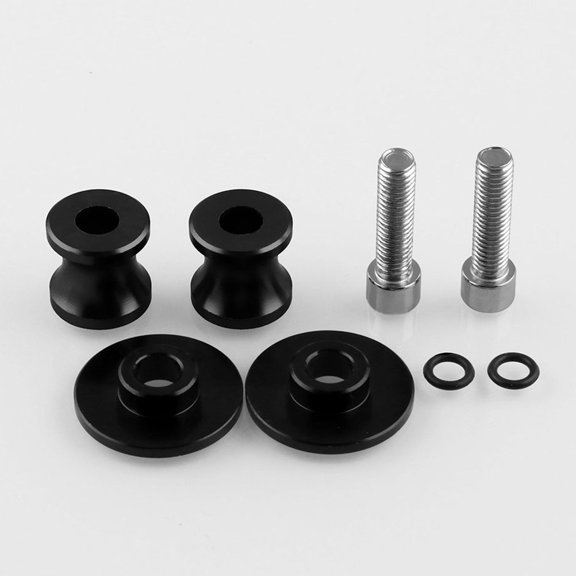 RENACLIPY 2Pcs Cnc Aluminum Black Motorcycle Car Nails Swingarm Spool Screws for Racing Motorcycles