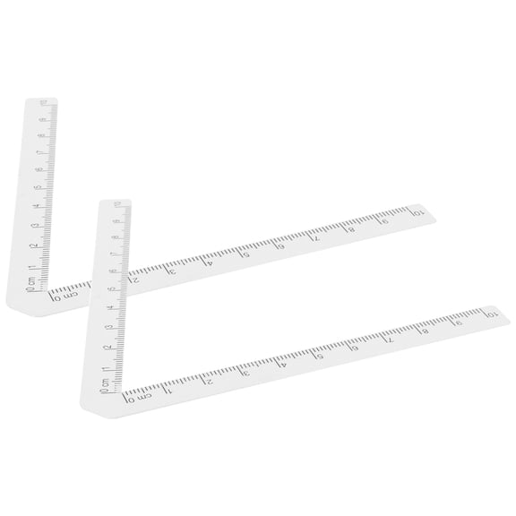RENACLIPY Pattern Making Ruler Set PVC Multi-Use 2 Pieces for Sewing Crafting and Projects