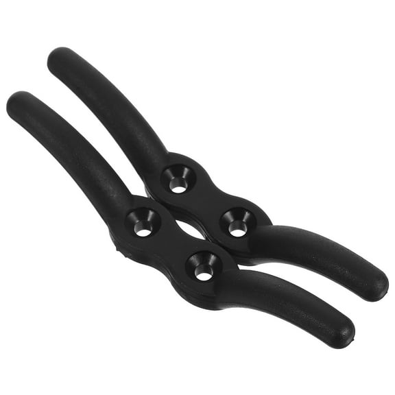 RENACLIPY Nylon Cleat Hooks Black for Boat Use Durable and Reusable 2Pcs