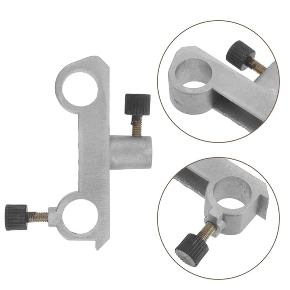 RENACLIPY 2Pcs Plated Silver Metal Optical Bench Rail Slider Clamp for Physics Lab Table Mount
