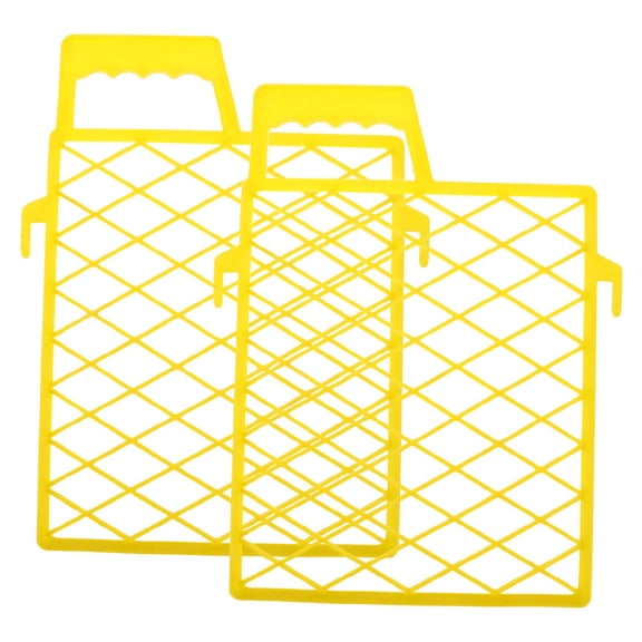RENACLIPY 2-Pack Yellow Plastic Paint Tray Grids for Home and Professional Painting, Replacement Mesh Screens