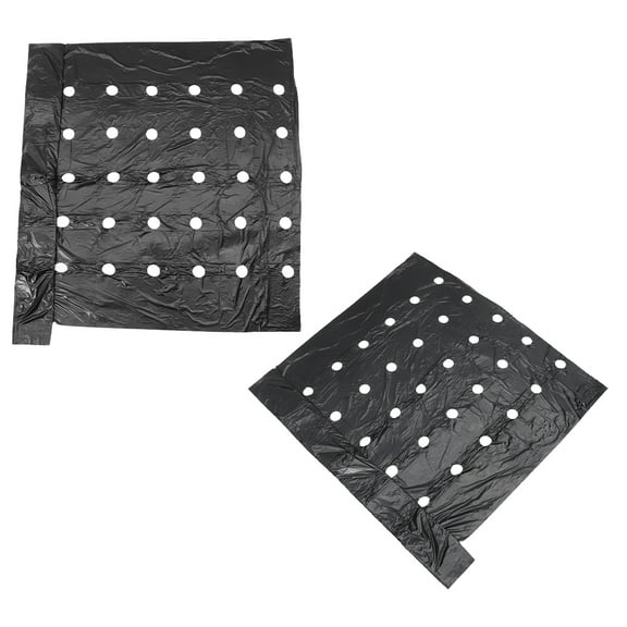 RENACLIPY 2Pcs Pe Black Mulching Film for Cropland with Perforated Breathable Thermal Insulation