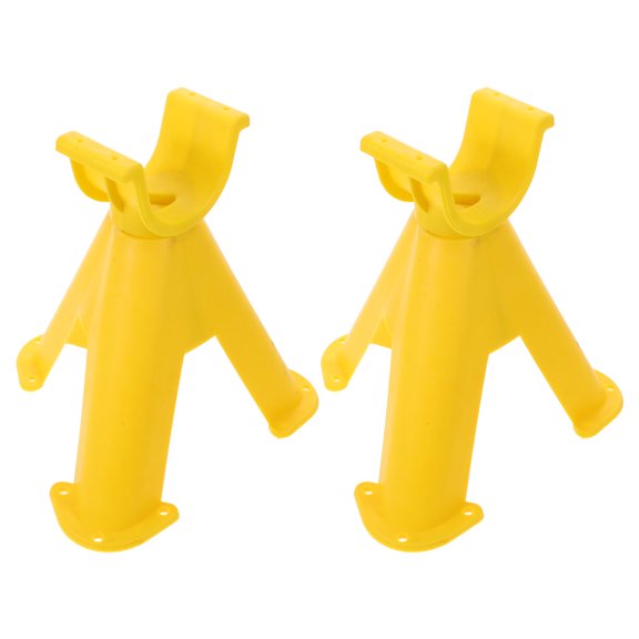 RENACLIPY 2Pcs Plastic Cable Support Stand Yellow for Wire Management with Durable Uv Resistant Material