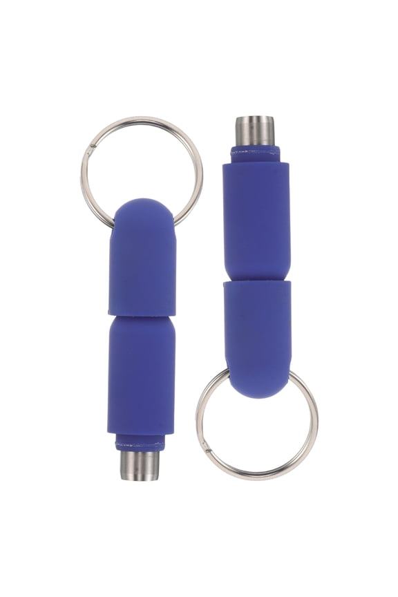 2Pcs Portable Metal Cigar Hole Punch Cutter Keychain for Enhanced Flavor