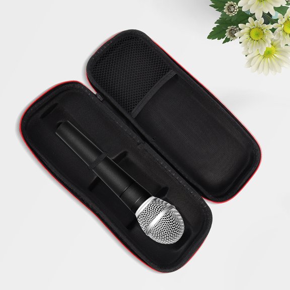 RENACLIPY 2-Pack Portable Microphone Storage Case with EVA Material and Smooth Zipper for