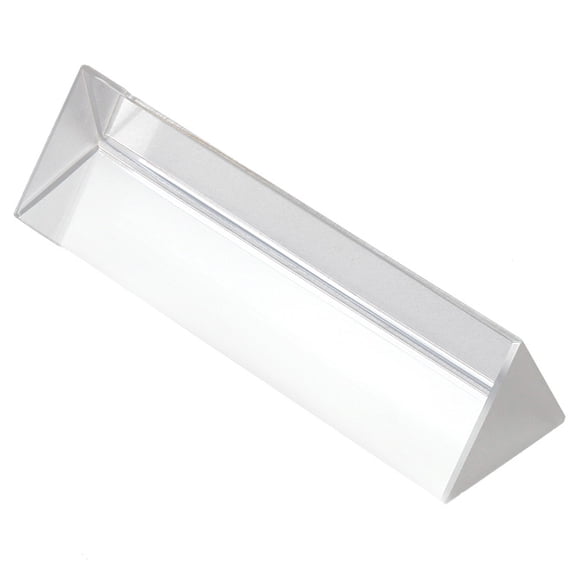 RENACLIPY 2Pcs Clear Triangular Crystal Prism for Light Refraction and Optical Teaching