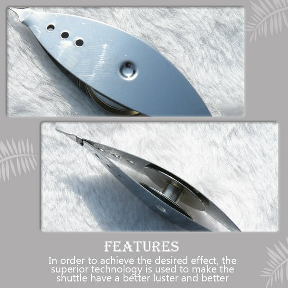 RENACLIPY 2Pcs Premium Alloy Tatting Shuttle for Knitting with Good Texture and Portable Design