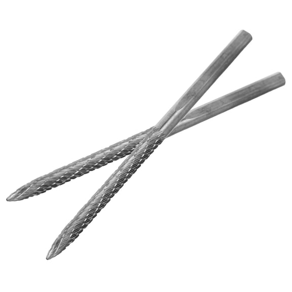 RENACLIPY 2Pcs 3Mm Steel Burr Tire Patch Reamer Drill Bit for Efficient Tire Plug Repair Tool
