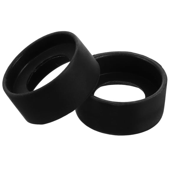 RENACLIPY Eyepiece Protective Cover Black Rubber 2 Pieces Lens Caps for Clear Viewing
