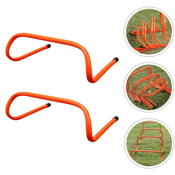 RENACLIPY Red Plastic Agility Hurdles for Soccer, Football, Baseball Training, Fitness Drills and Speed Workouts