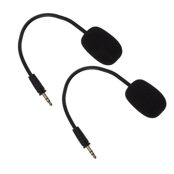 RENACLIPY 2-Pack Black Wired Gaming Headset with Adjustable Headband, Noise-Cancelling Mic, and Universal 3.5mm Jack