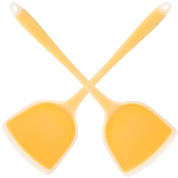 RENACLIPY 2-Pack Reusable Orange Silicone Cooking Clips Non-Scratch Wok and Kitchen Accessories