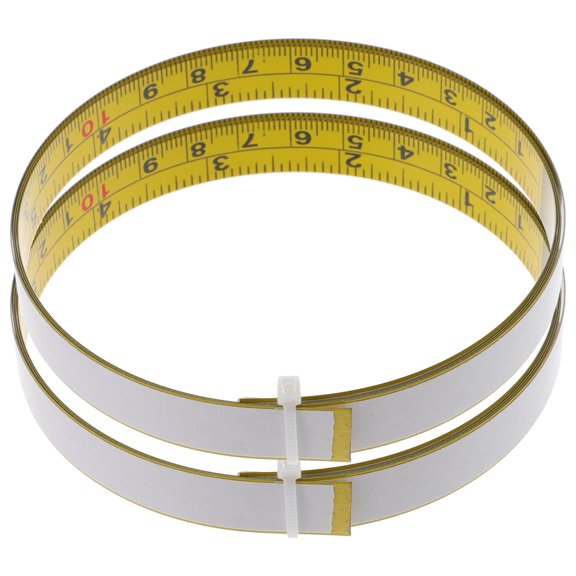 RENACLIPY 2Pcs Roll Design Steel Measuring Tape Ruler with Strong Adhesive for Woodworking and Walls
