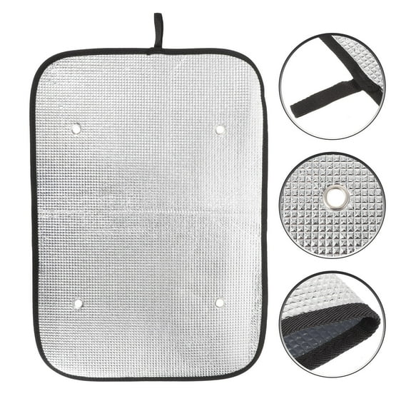 RENACLIPY 2Pcs Silver Rv Door Window Shade Sunshield with Suction Cups for Insulation and Heat Protection