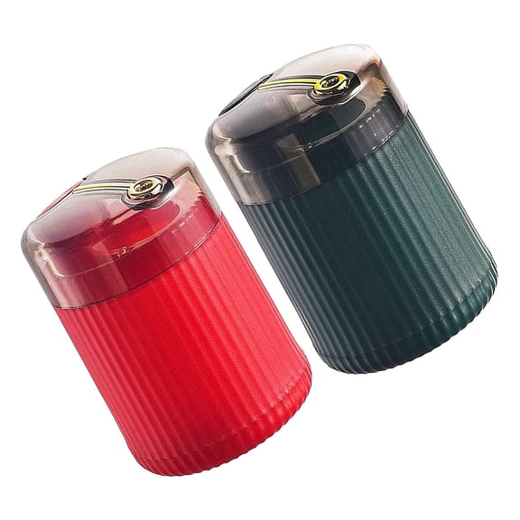 RENACLIPY 2Pcs Simple Press Toothpick Box in Assorted Colors for Neat Kitchen and Dining Table