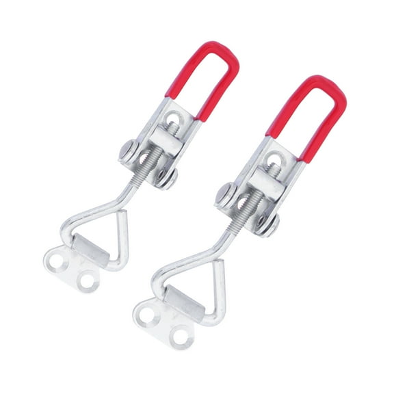 RENACLIPY 2Pcs Small 7.5x3x2.5cm Toggle Latch Clamp Stainless Steel with Mounting Function for Home Office