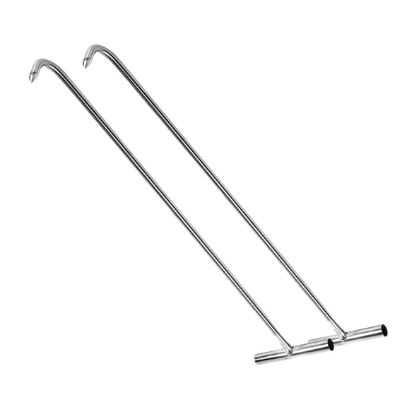 RENACLIPY 2-Pack Heavy Duty Stainless Steel Hooks for Lifting, Pulling, Securing Goods with Strong Construction