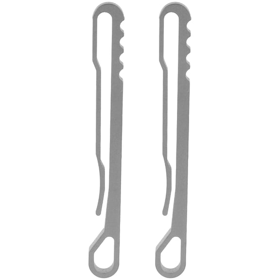 RENACLIPY 2-Pack Grey Pocket Clip Buckles, , Lightweight, Non-Magnetic Accessories for Everyday Use