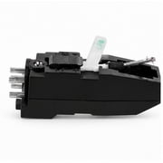 RENACLIPY 2Pcs Replacement Cartridge Stylus Needle for Turntable with Dual Side Precision Black