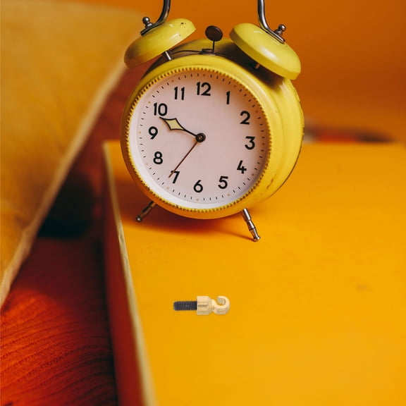 RENACLIPY 2Pcs Grandfather Clock Weight Shell Hook M5 Thread Golden for Vintage Clock Repair