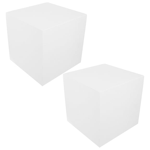 RENACLIPY 2Pcs White High Density Foam Blocks for Crafts Sculpting Floral Modeling DIY Projects