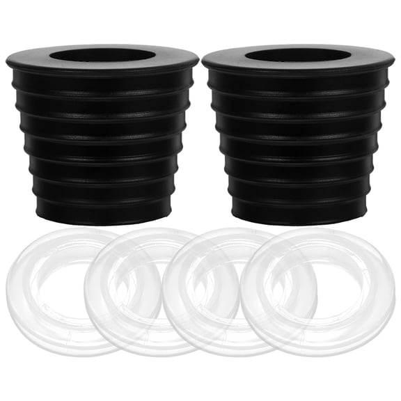 RENACLIPY 2Sets Patio Umbrella Hole Ring with Rubber Cone Wedge for Table Decoration and Pole Stability