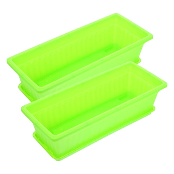 RENACLIPY 2Sets Reusable Decorative Green Plant Containers with Ventilation for Orchids and Garden Plants