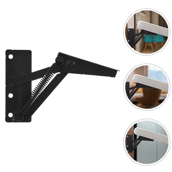 RENACLIPY 2pcs Lift Top Hinges Rolled Steel Modern Storage Solutions