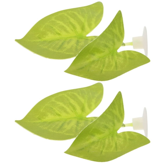 RENACLIPY Set of 2 Betta Spawning Leaves PVC Fish Breeding Accessories for Aquarium Hobbyists and Fish Keepers