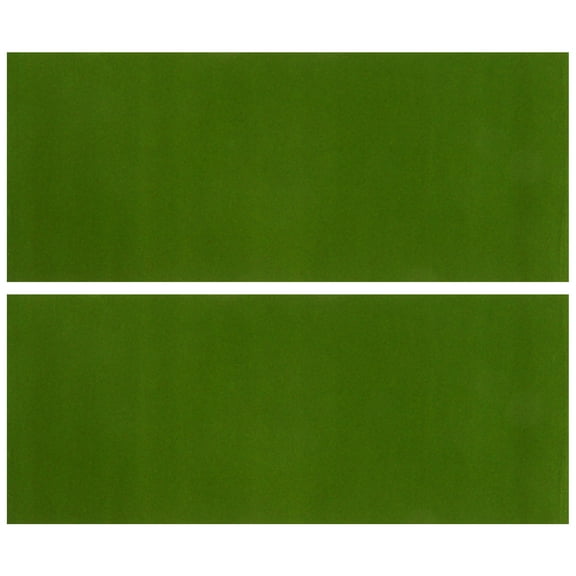 RENACLIPY 2- Flocking Lawn Turf Mats for Model Train Scenery, Miniature Landscaping, Crafts and Decorative Fake Grass