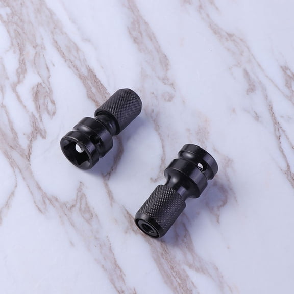 RENACLIPY 2pcs Impact Driver Adapter Chuck Wrench Converter Black for Projects and Power Tools 20.80.8in