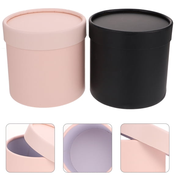 RENACLIPY 2-Pack Assorted Color Flower Arrangement Boxes with Design, Perfect for Wedding, Party, and Event Decorations
