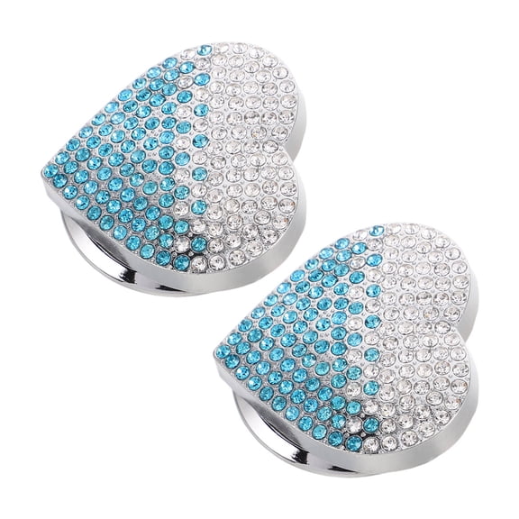 RENACLIPY 2-Pack Zinc Alloy Ignition Covers Multi-Color Protective Caps for Car Interior Accessories