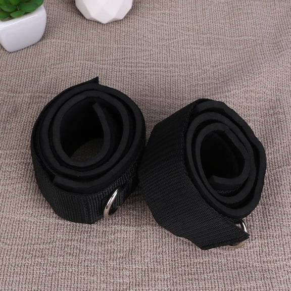 RENACLIPY 2pcs Leg Straps Gym for Cable Machine Black Workout Straps for Hip Abduction