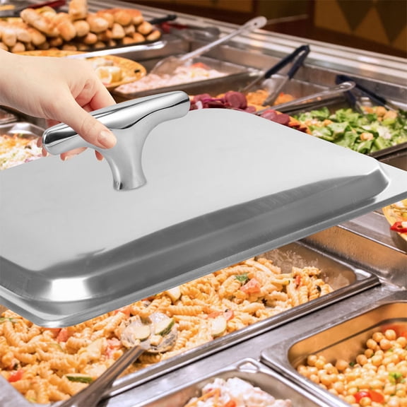 RENACLIPY Stainless Steel Buffet Tray Handles, Set of 2, Serving Tray Accessories for Home and Catering Use