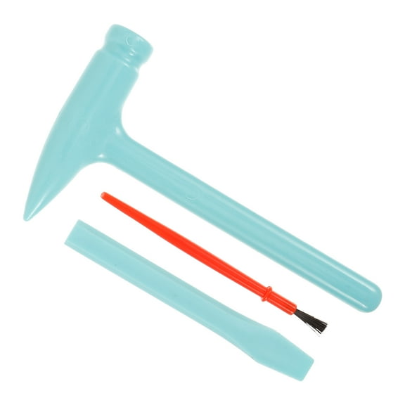 RENACLIPY 3 Sets of Archaeological Tools Digging Hammer Chisel Brush in Assorted Color for Archaeological Exploration